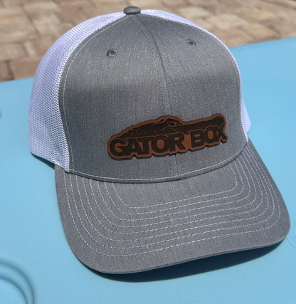 Gator Box Leather Patch Hat