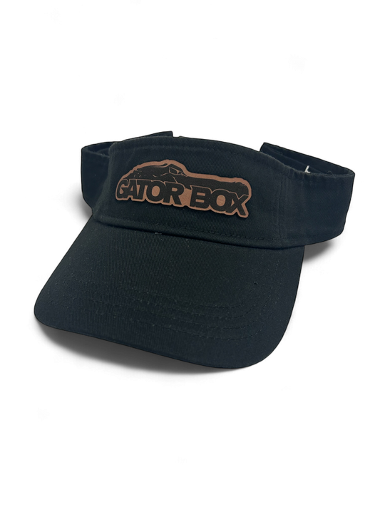 Gator Box Leather Patch Visor